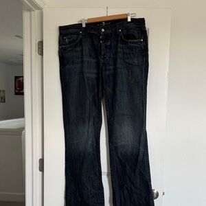 7 For All Mankind Men's Deep Indigo Relaxed Jeans